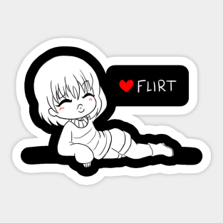 Flirting Frisk Sticker
